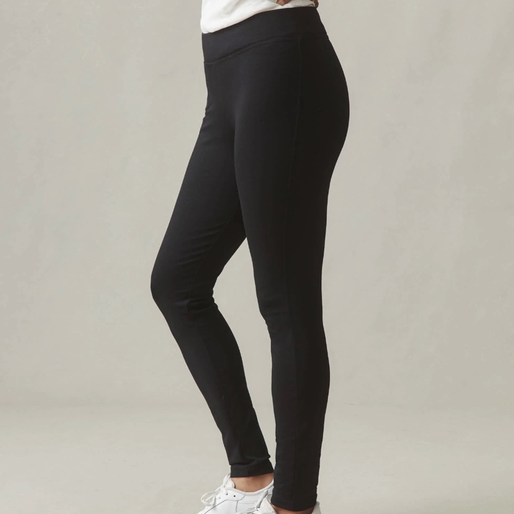 American Giant Black Ponte Pull-On Leggings